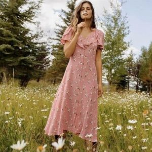 Christy Dawn Pink Daisy Dress - Small